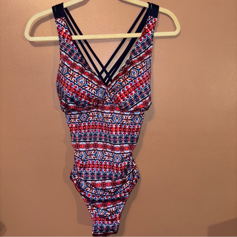 Clear Water One Piece Bathing Suit Small Multicolor Size Medium